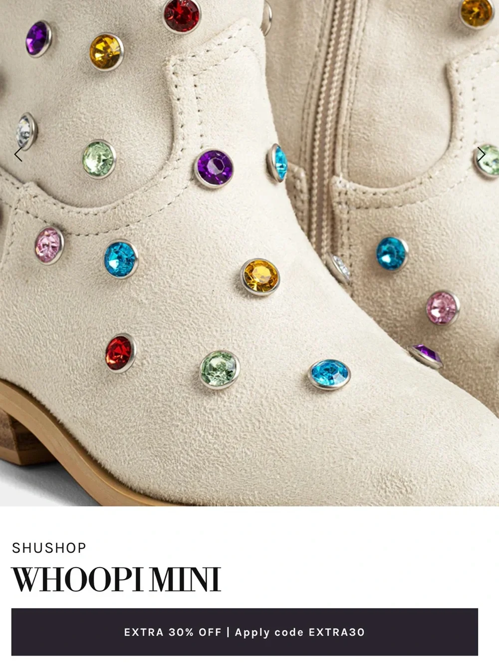 Whoopi mini ivory beige